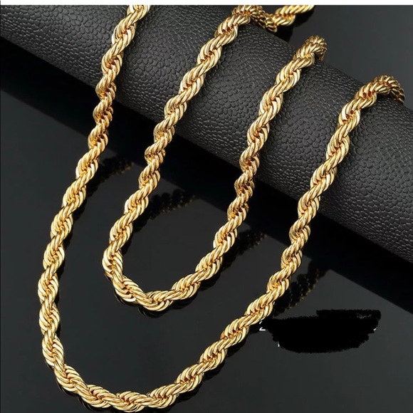 Men’s gold chain link  chain - Picture 2 of 4